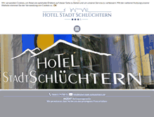 Tablet Screenshot of hotel-stadt-schluechtern.de